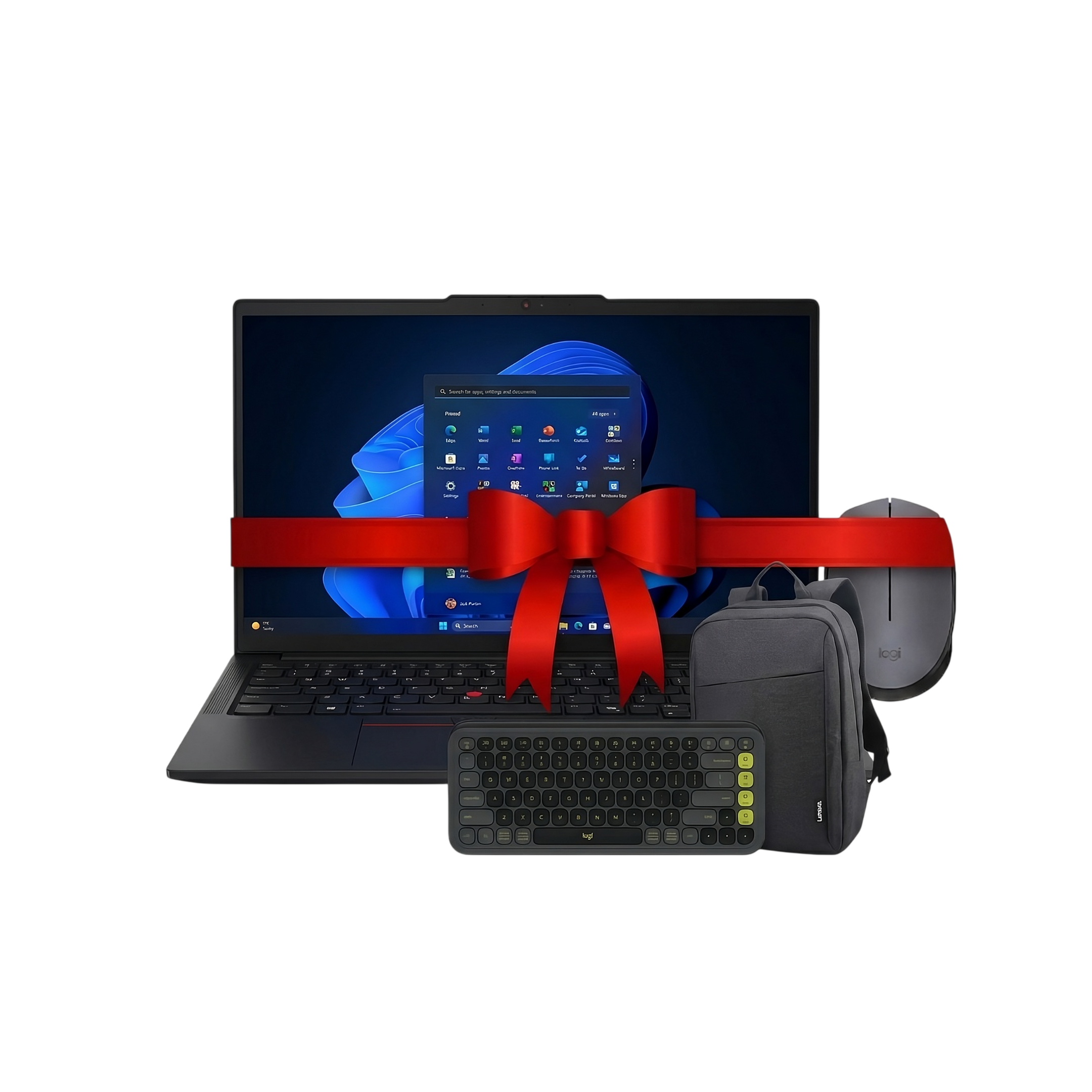 Lenovo ThinkPad E14 Gen 7 Laptop Bundle – Intel Core Ultra 7 256V, 16GB RAM, 512GB SSD, 14” + Lenovo B210 Backpack + Logitech POP Icon Keyboard & Mouse Combo