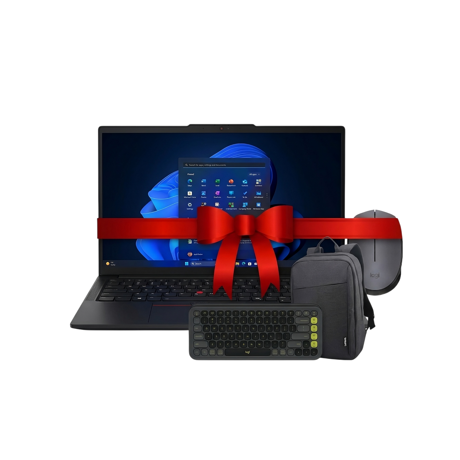 Lenovo ThinkPad E14 Gen 7 Laptop Bundle – Intel Core Ultra 7 256V, 16GB RAM, 512GB SSD, 14” + Lenovo B210 Backpack + Logitech POP Icon Keyboard & Mouse Combo