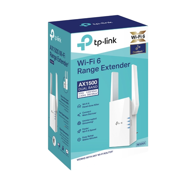TP-Link RE505X AX1500 Wi-Fi 6 Range Extender