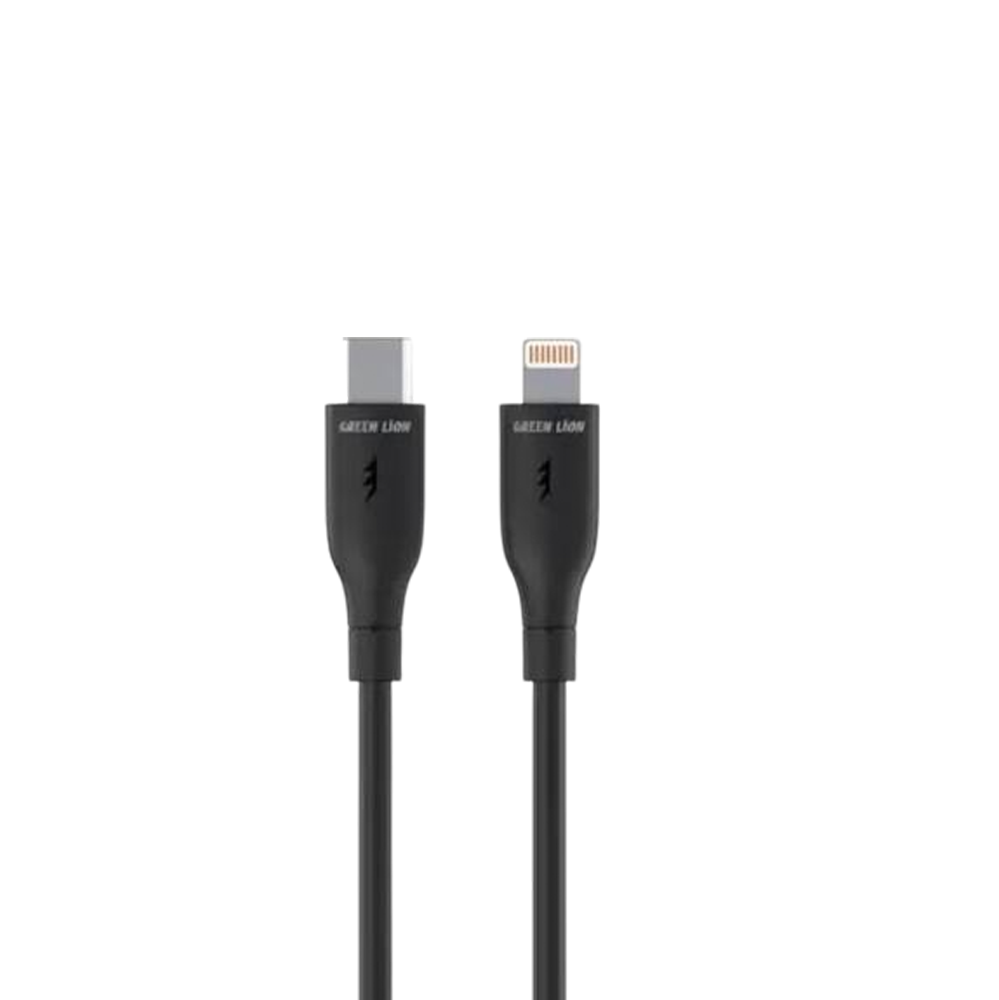 Green Lion USB-C to Lightning PVC Cable 1 M – Fast Charging & Data Sync