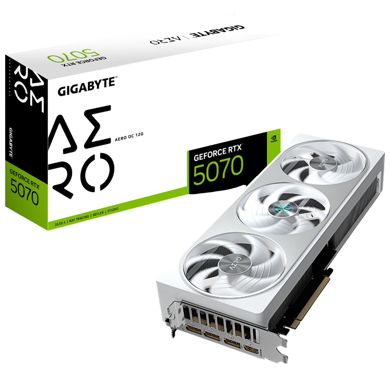 GIGABYTE GeForce RTX™ 5070 Aero 12GB OC Graphics Card
