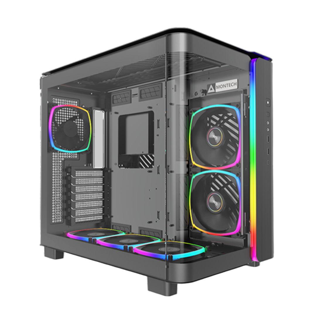 Montech King 95 Pro Black Mid-Tower Gaming PC Case