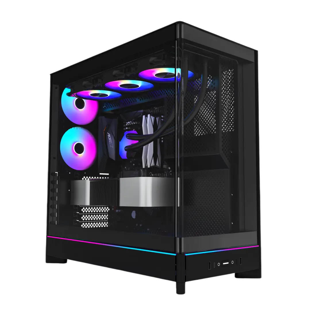 Montech HS02 Pro Black Mid-Tower Gaming PC Case