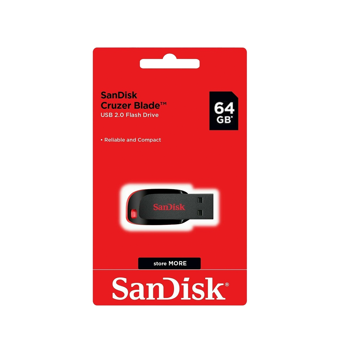 SanDisk Cruzer Blade USB 2.0 Flash Drive – 64GB | Portable Storage