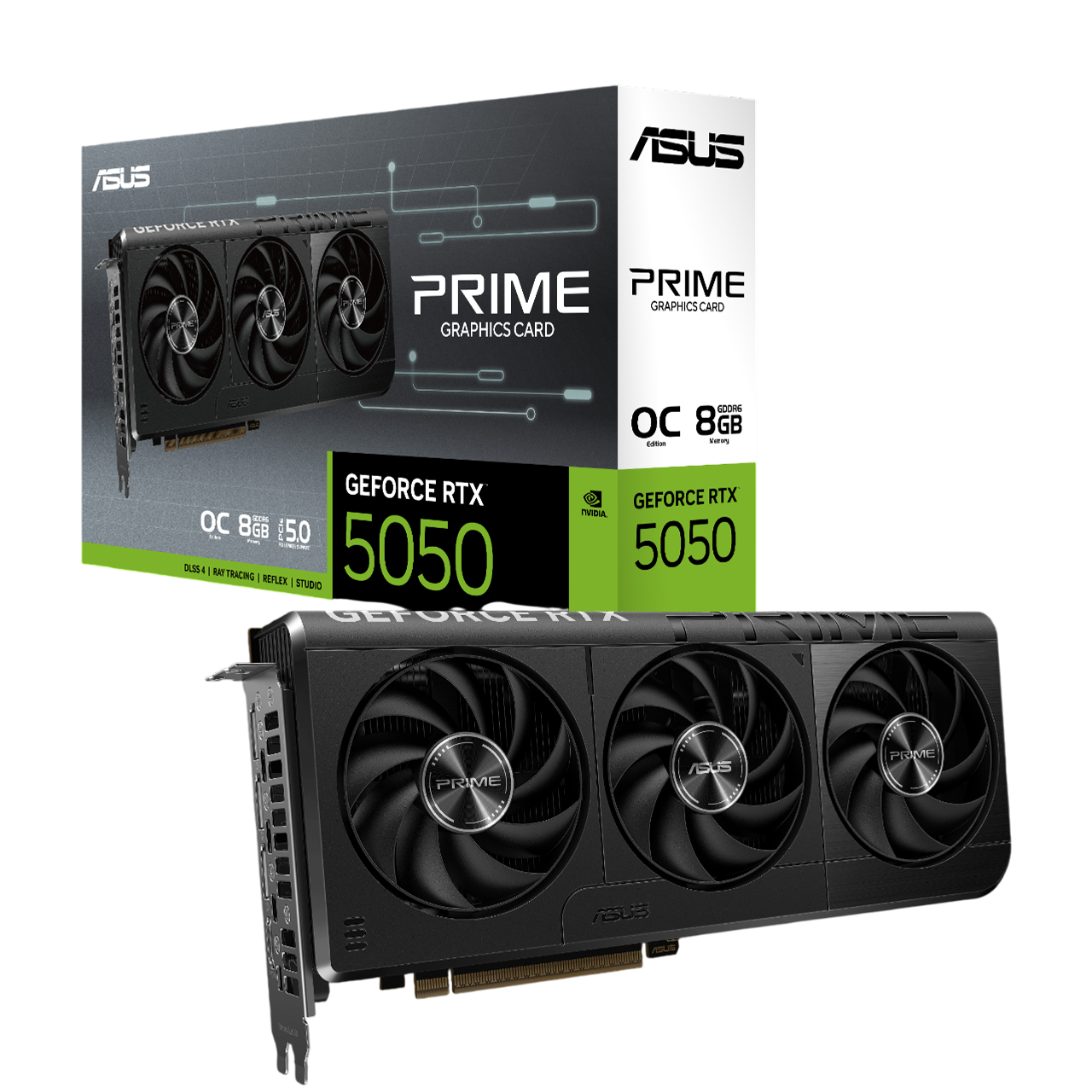 ASUS Prime GeForce RTX™ 5050 8GB GDDR6 OC Edition Graphics Card
