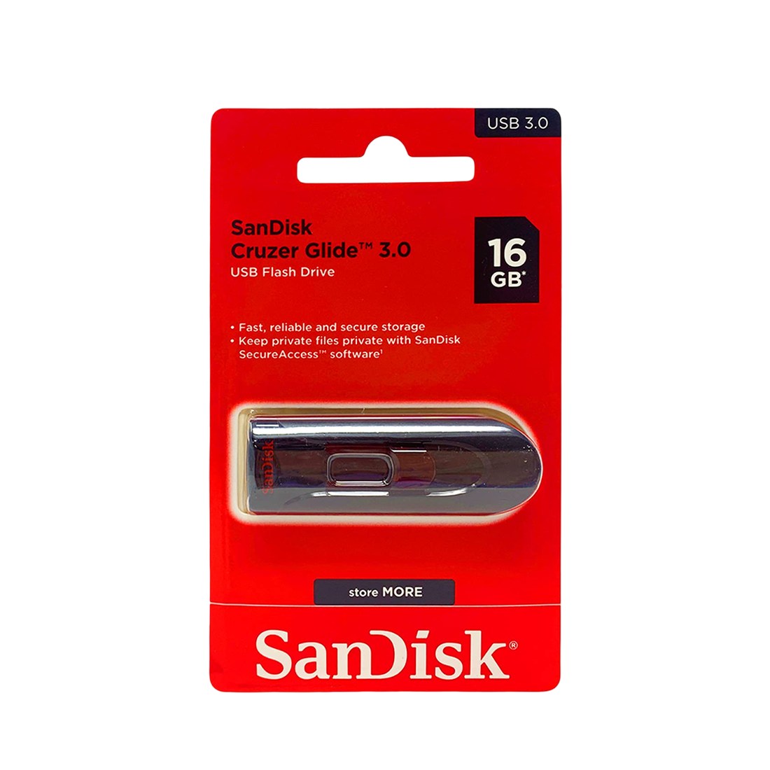 SanDisk Cruzer Glide USB 3.0 Flash Drive – 16GB | Portable Storage