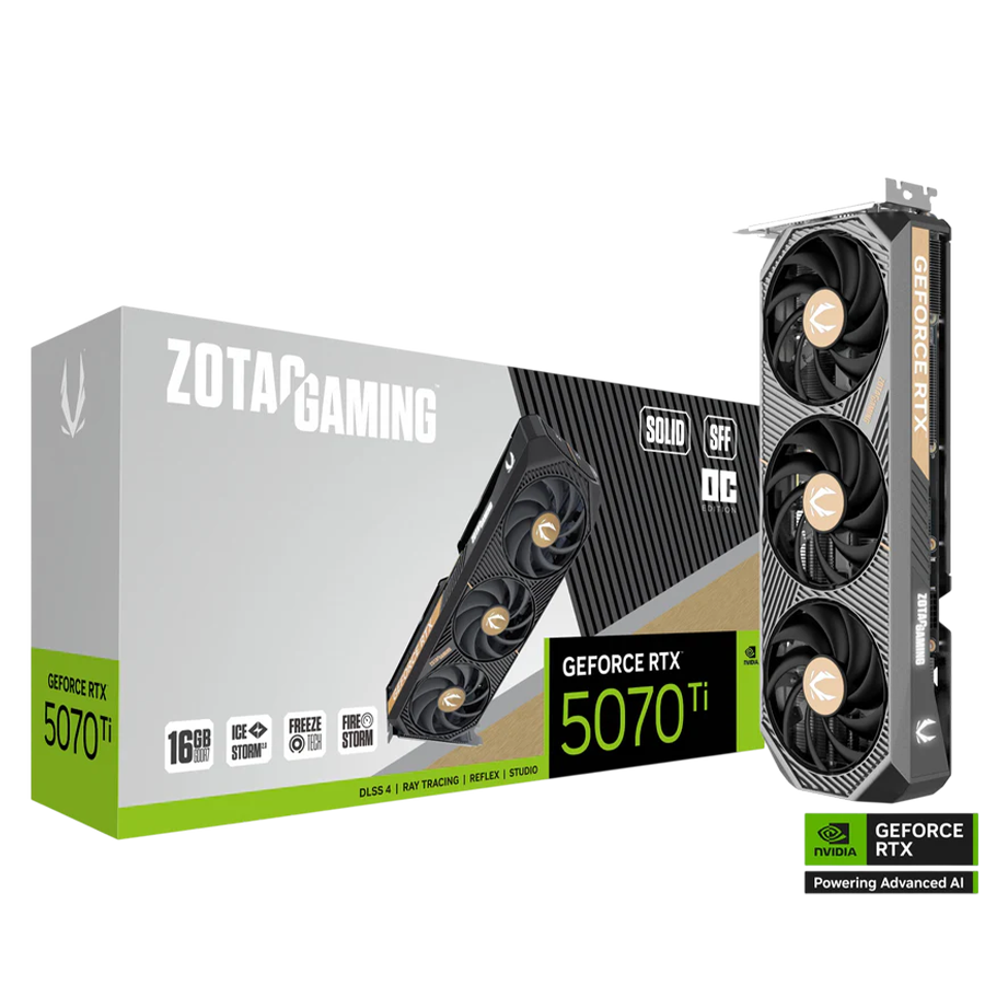 ZOTAC GAMING GeForce RTX 5070 Ti SOLID SFF OC Graphics Card