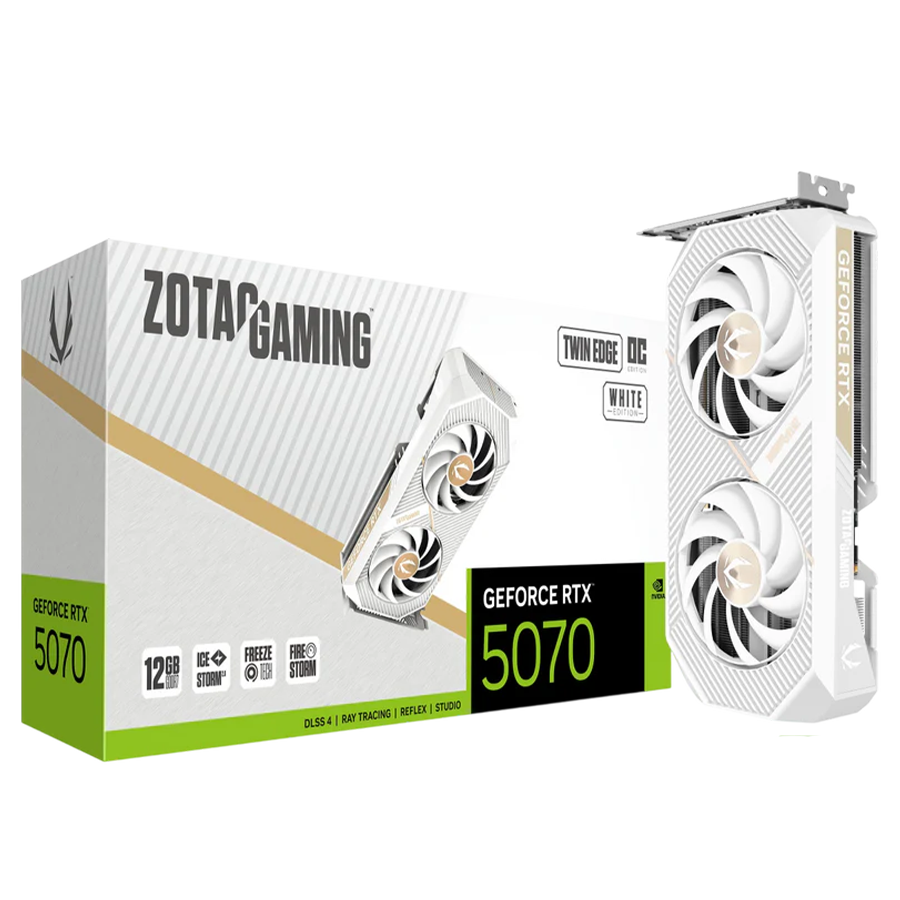ZOTAC GAMING GeForce RTX 5070 12GB TWIN EDGE OC White