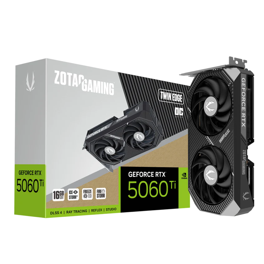 ZOTAC GAMING GeForce RTX 5060 Ti 16GB Twin Edge Graphics Card
