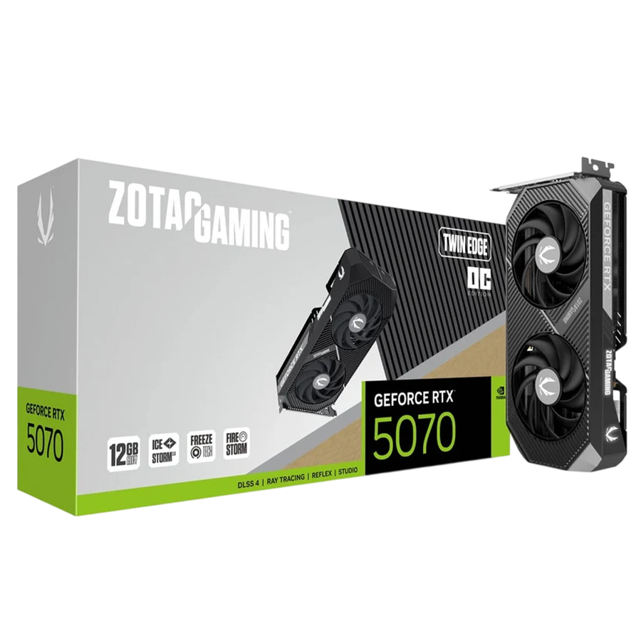 ZOTAC GAMING GeForce RTX 5070 12GB Twin Edge Graphics Card
