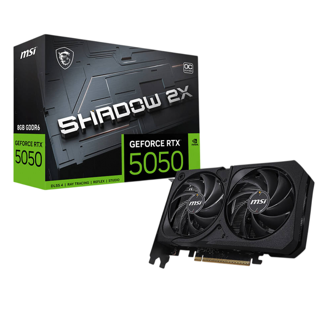 MSI GeForce RTX™ 5050 SHADOW 2X 8GB OC Graphics Card