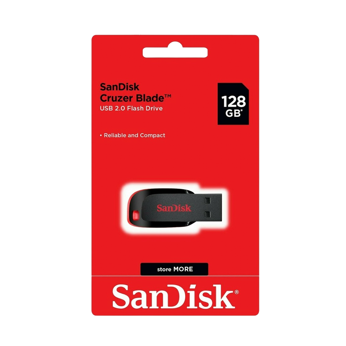SanDisk Cruzer Blade USB 2.0 Flash Drive – 128GB
