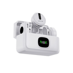 Green Lion GLM Wireless Mic Lite – Universal Type-C / Lightning / 3.5mm AUX Lavalier Microphone (Camera Compatible, White)