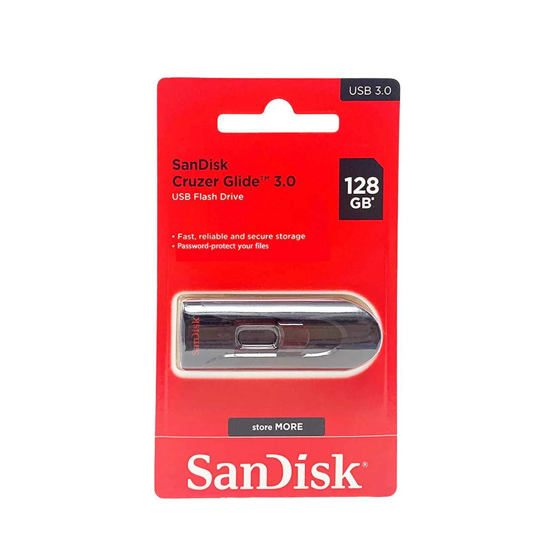 SanDisk Cruzer Glide USB 3.0 Flash Drive – 128GB
