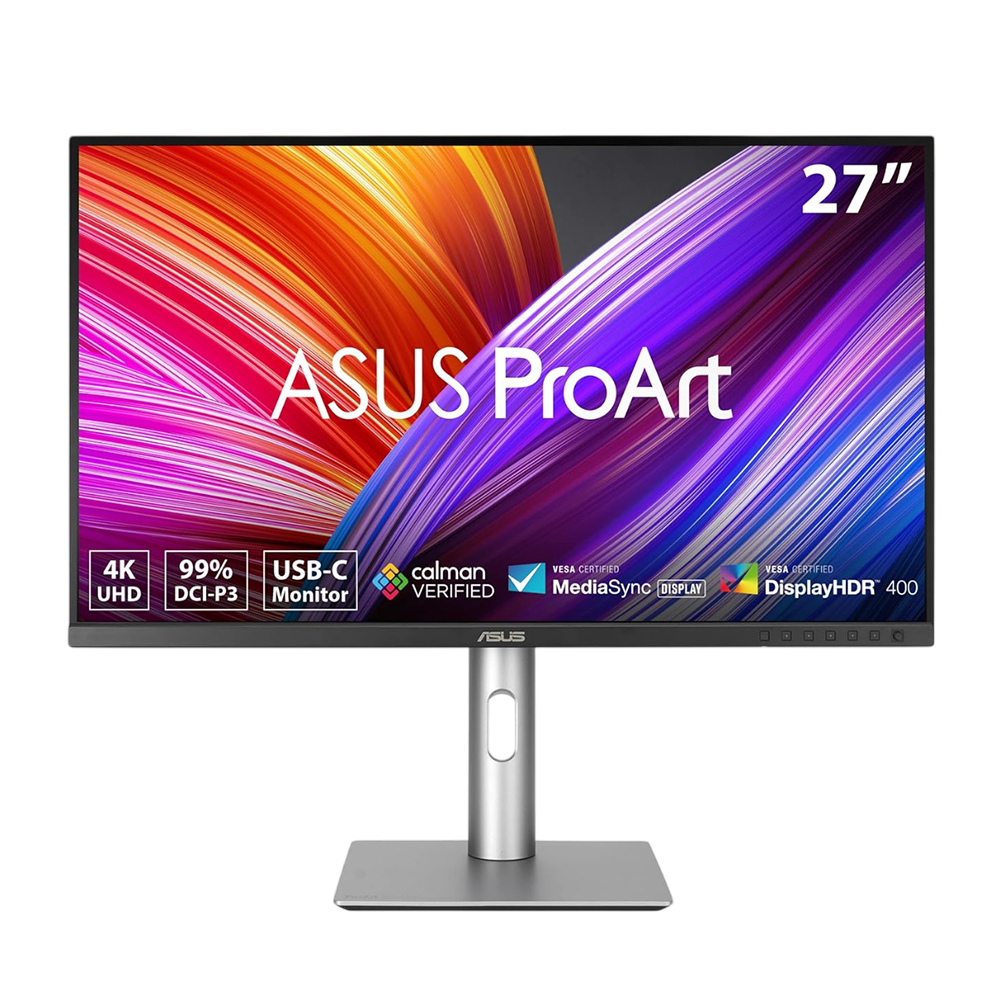ASUS ProArt PA279CRV 27" Professional 4K UHD Monitor – IPS, 99% DCI-P3 & Adobe RGB, Color Accuracy ΔE<2, USB-C PD 96W