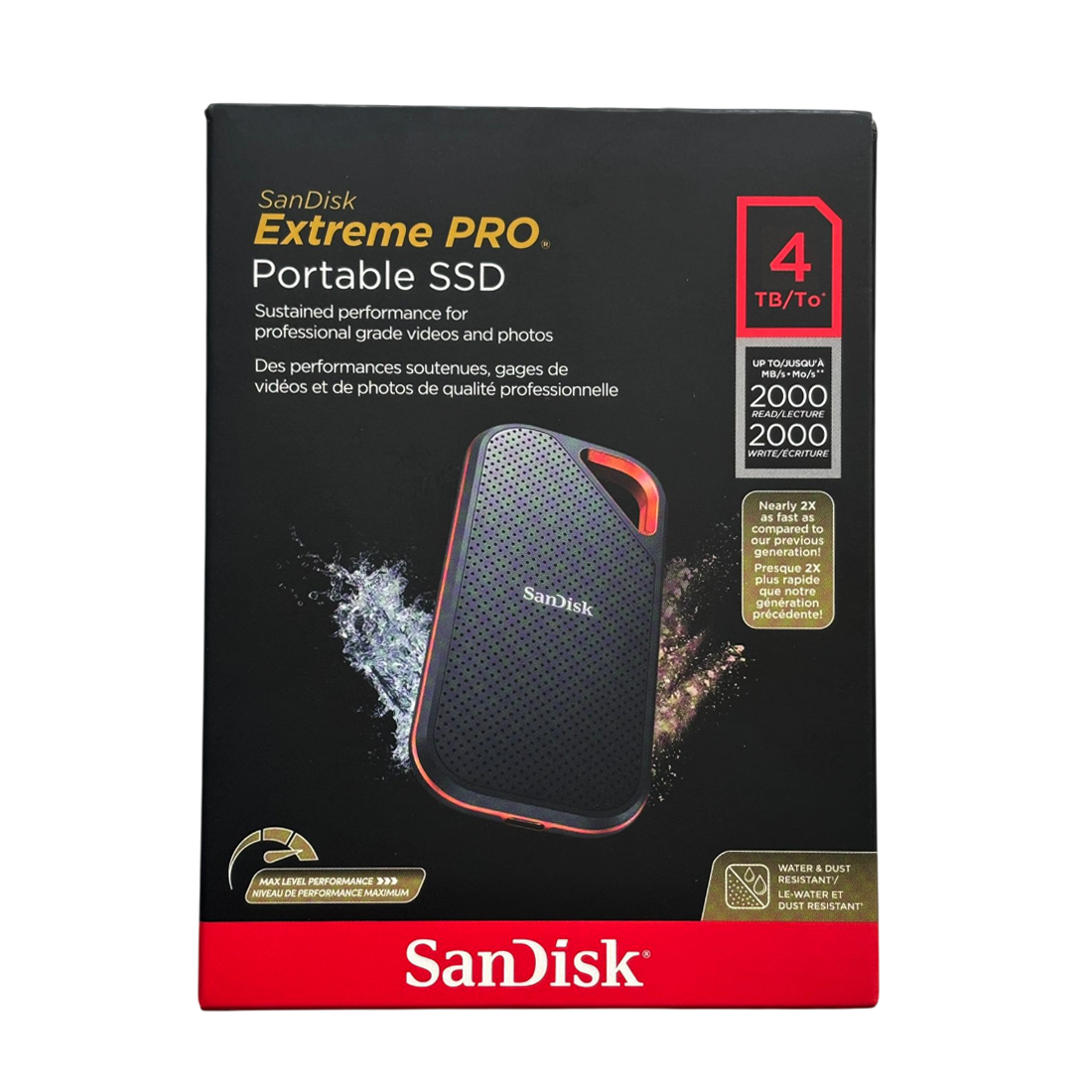 SanDisk Extreme Pro Portable SSD 4TB – Up to 2000 MB/s