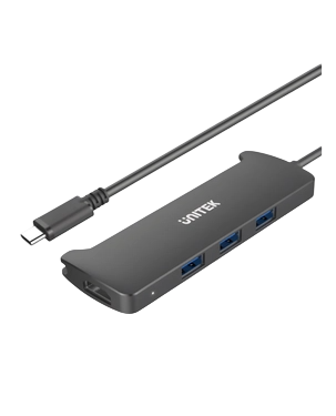 UNITEK USB 3.1 Type-C 3-Port Hub + HDMI Converter (V300ABK)