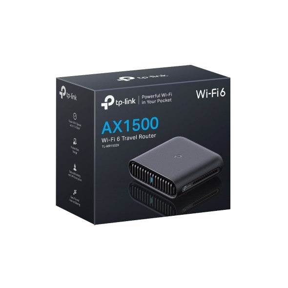 TP-Link TL-WR1502X AX1500 Wi-Fi 6 Travel Router – Compact & High-Speed