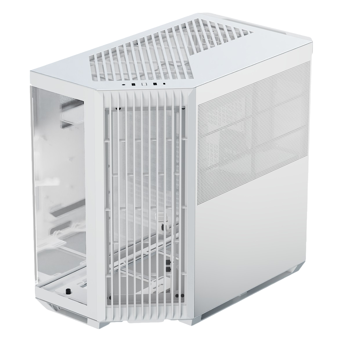 APNX V1 Dual-Chamber Mid-Tower ATX Gaming Case – White