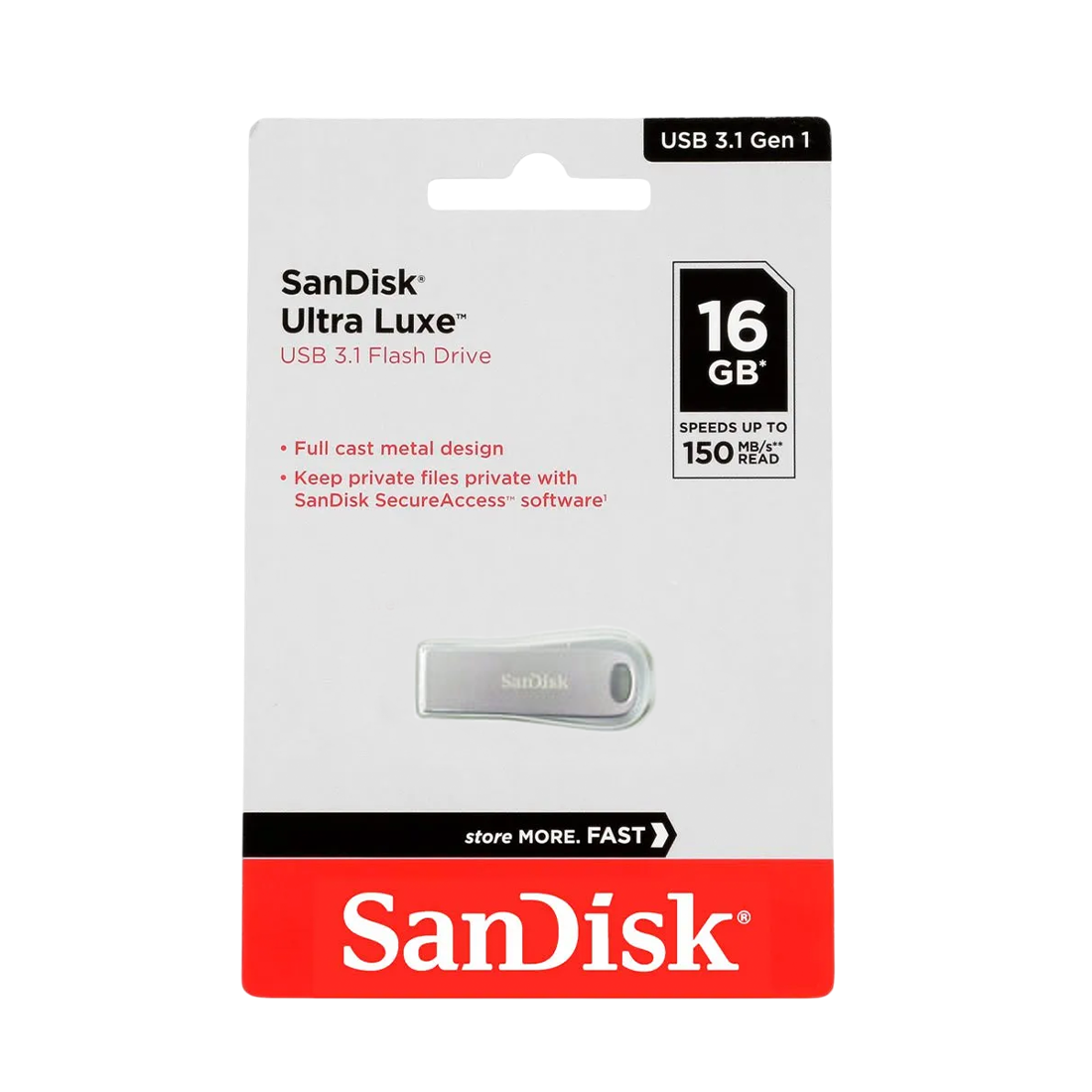 SanDisk Luxe 16GB USB Flash Drive | High-Speed Portable Storage