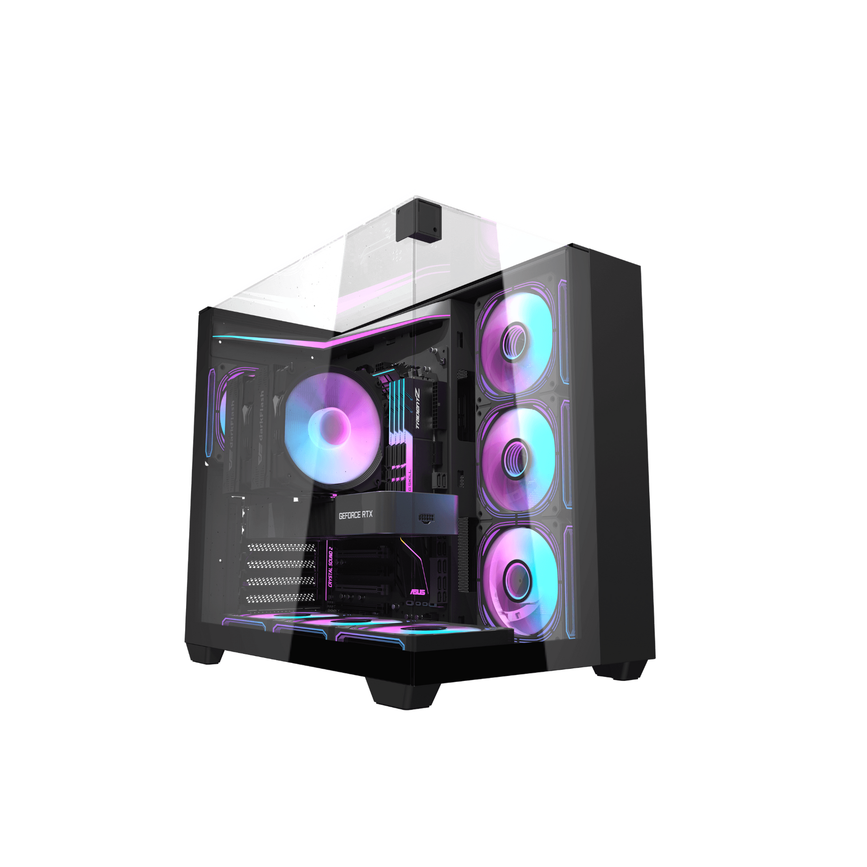 DarkFlash TH285 – ATX PC Case (Black)