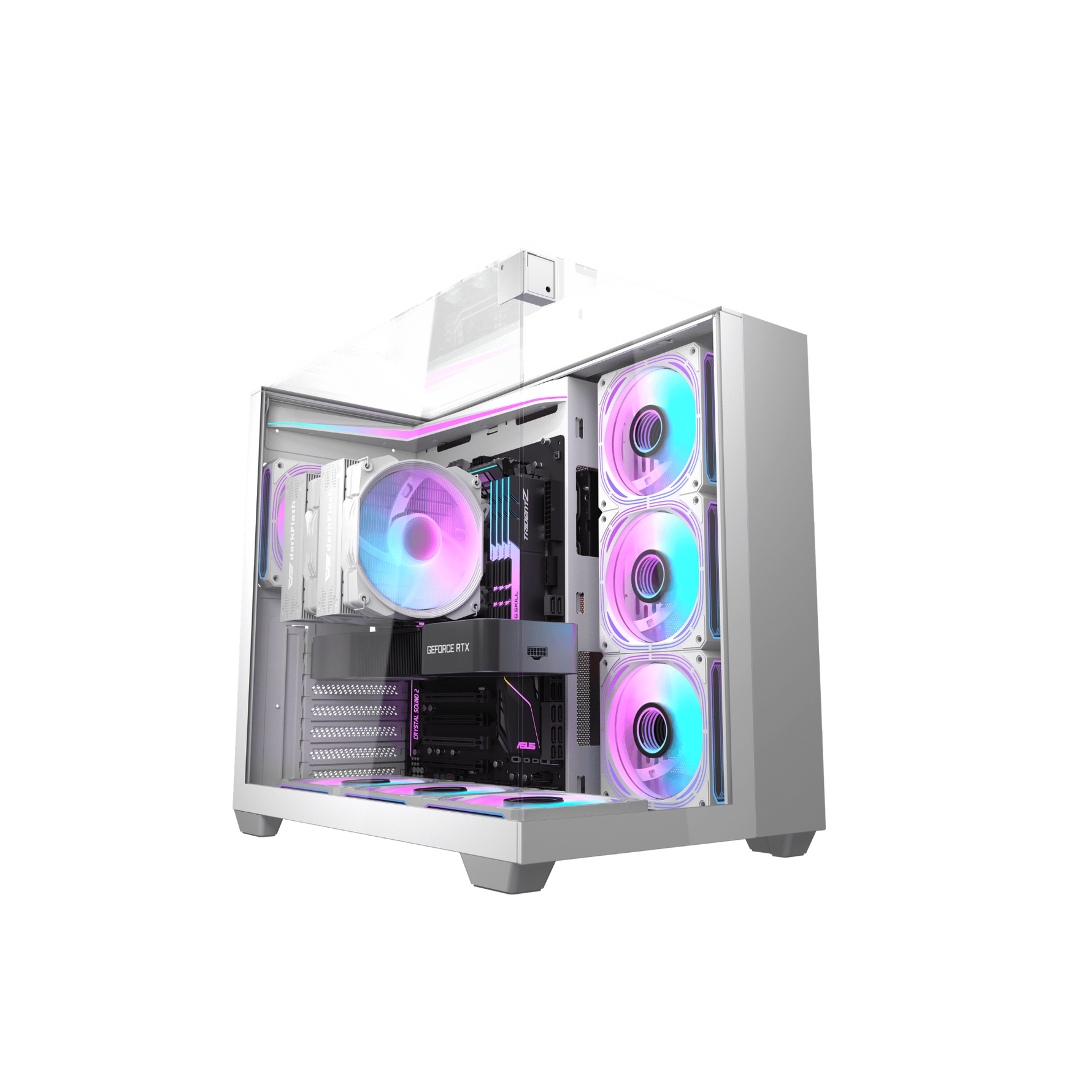 DarkFlash TH285 – ATX PC Case (White)