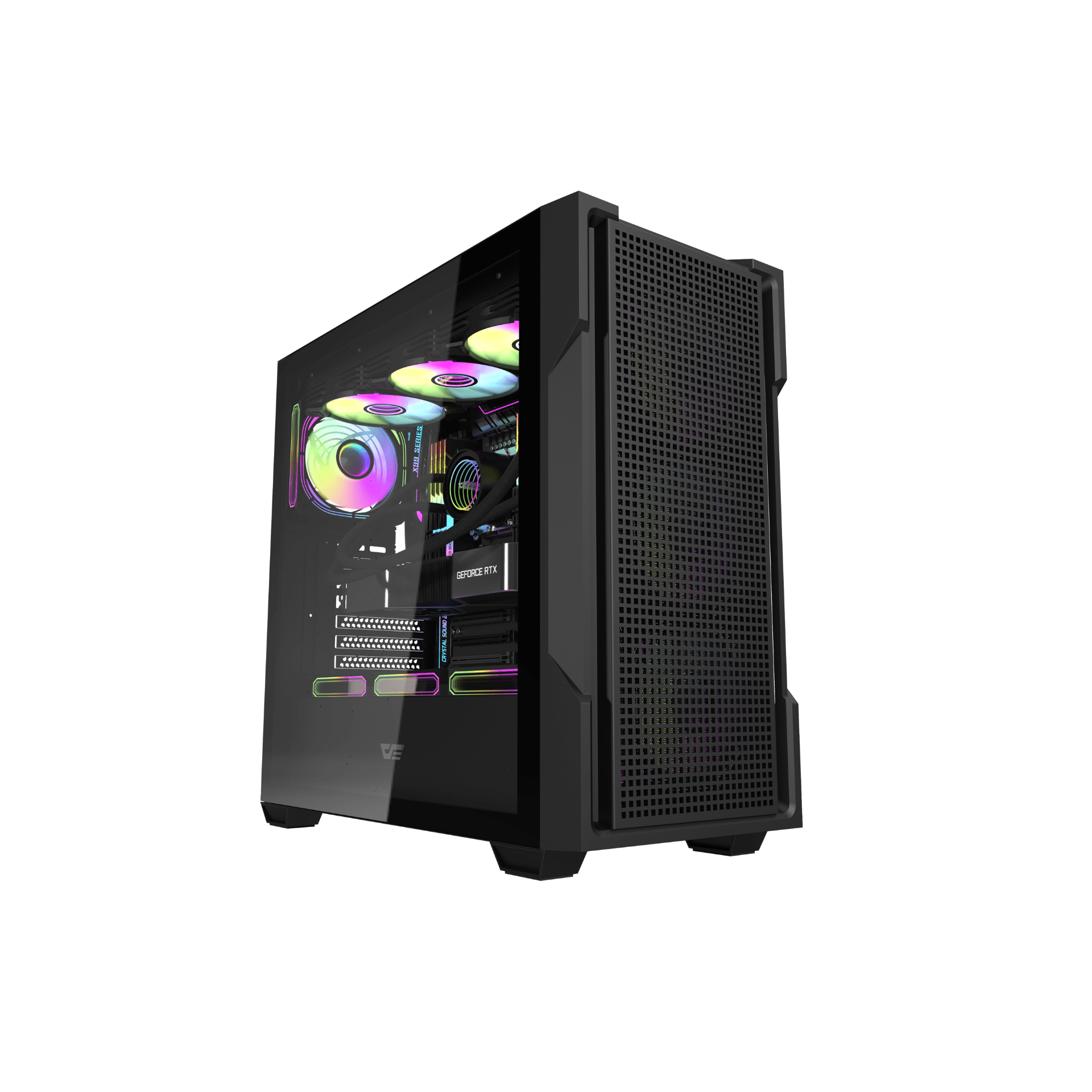 DarkFlash DS900 Mesh ATX PC Case – Black
