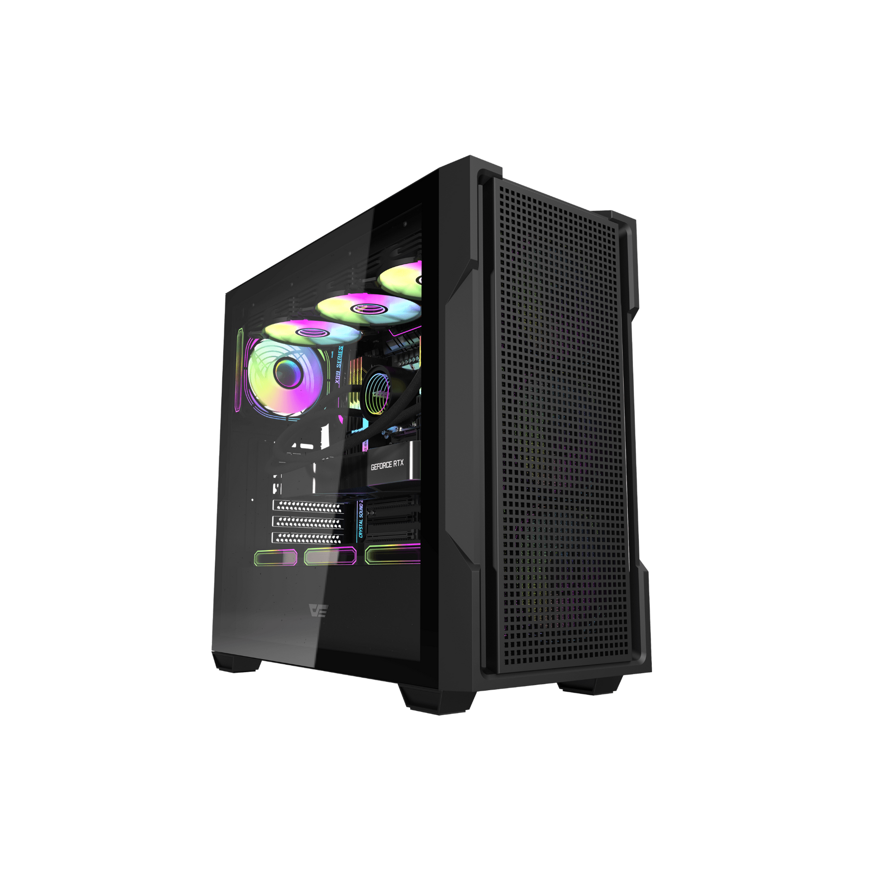 DarkFlash DS900 Mesh ATX PC Case – Black