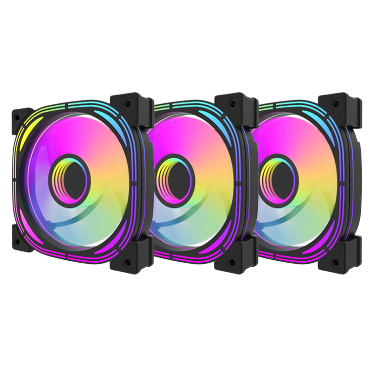 DARKFLASH INFINITY 24 PRO ARGB 3 FANS PACK INF24 3IN1 , 120mm PWM -BLACK
