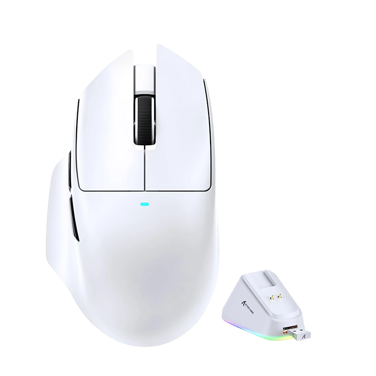ATTACK SHARK V6 Ultra-Light Tri-Mode Gaming Mouse – White