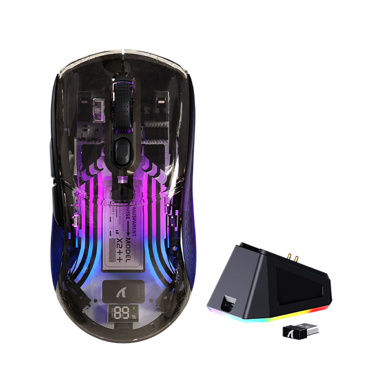 ATTACK SHARK X2 PRO Wireless Gaming Mouse with Charging Dock – Black