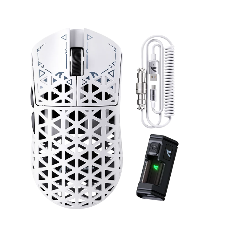 ATTACK SHARK R5 ULTRA Carbon Fiber Wireless 8K Gaming Mouse – White