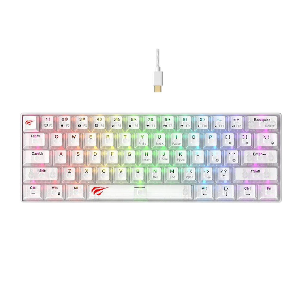 Havit KB903L RGB Backlit Mechanical Keyboard – White