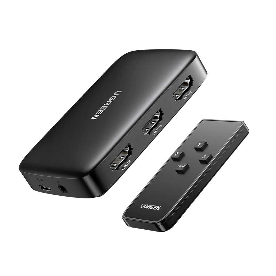 UGREEN 3×1 HDMI Switcher – 4K 30Hz CM332 (P/N 80125)