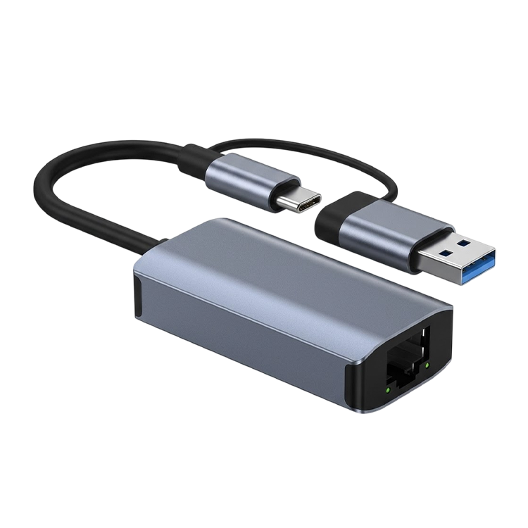 Haysenser HY-2207 USB 3.0 / USB-C to Ethernet Adapter – Gigabit LAN Converter RJ45