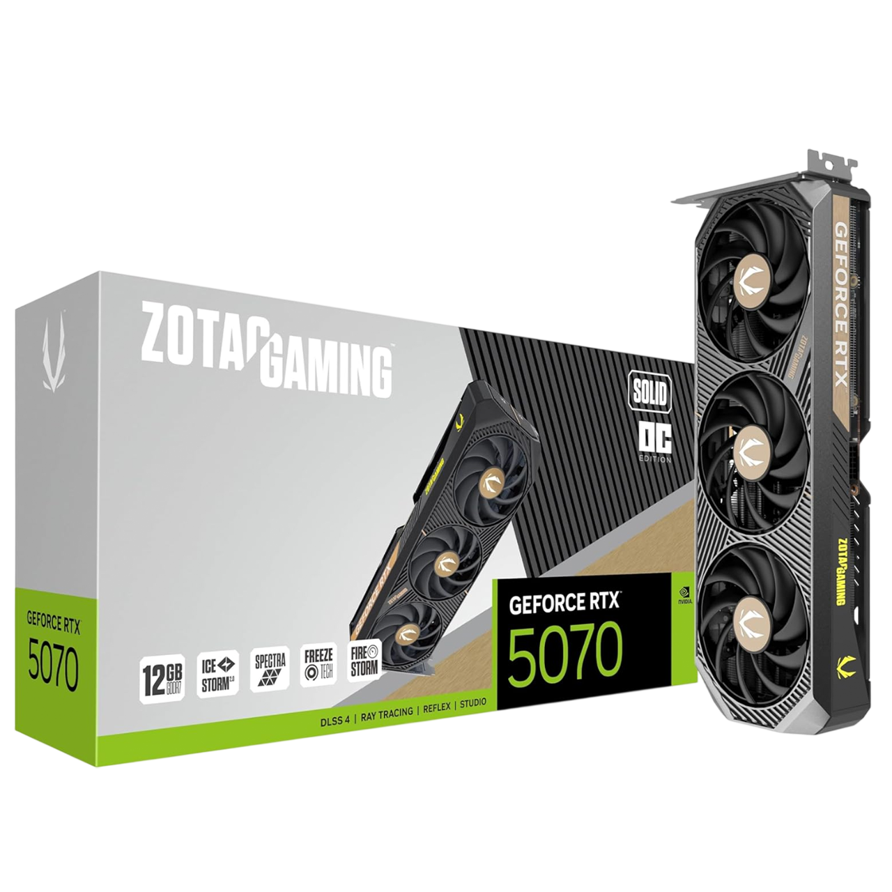ZOTAC Gaming GeForce RTX™ 5070 Solid 12GB Graphics Card