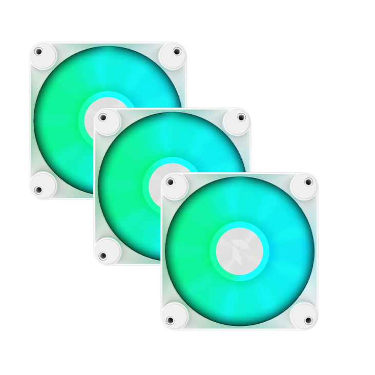 Aerocool APNX FP1 120mm PWM ARGB Fan – 3 Pack White