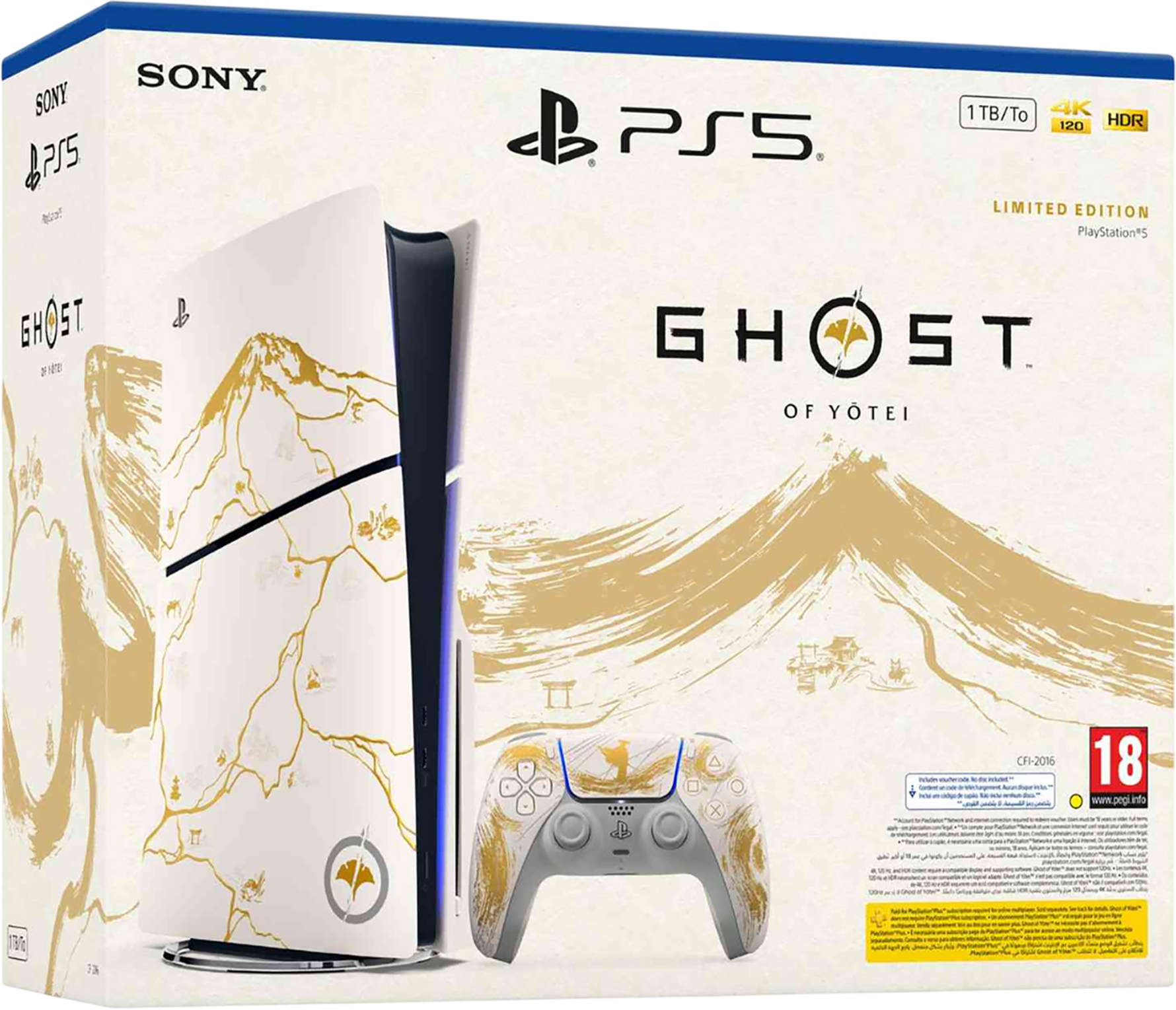 Sony PlayStation 5 Slim Standard Disc Console 1TB – Ghost of Yōtei Limited Edition