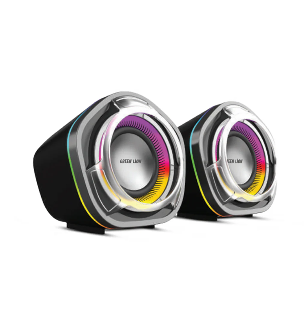 Green Lion Clario Gaming Speakers GL-SP27 RGB Desktop Speakers