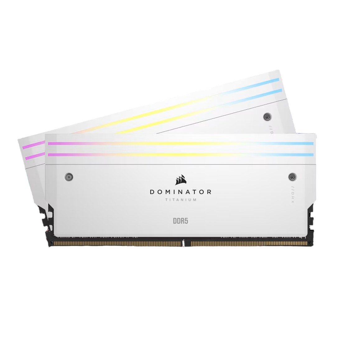 CORSAIR DOMINATOR TITANIUM RGB DDR5 32GB (2×16GB) 7200MT/s CL34 High-Performance RAM – White