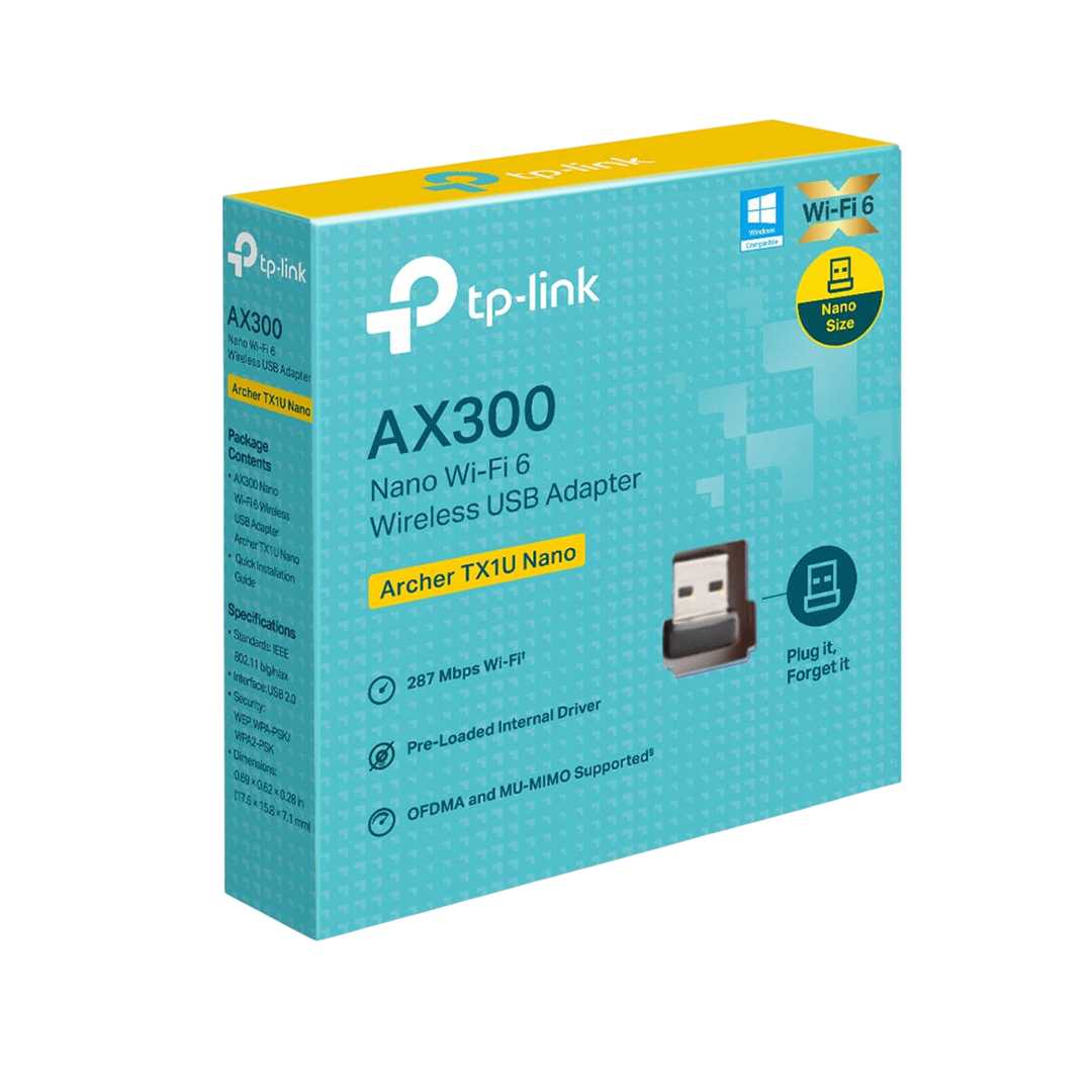 TP-LINK Archer TX1U Nano AX300 Wi-Fi 6 Wireless USB Adapter