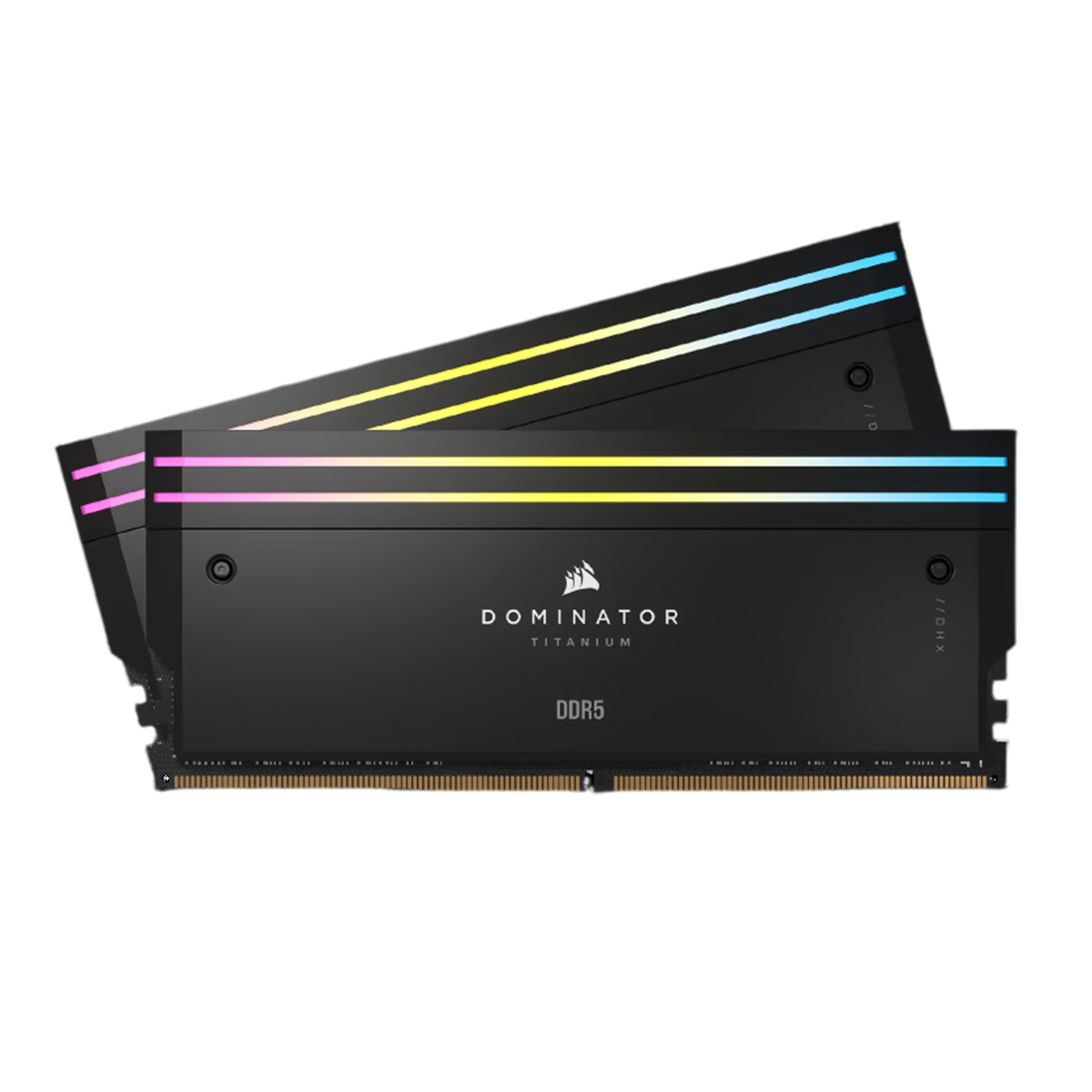 CORSAIR DOMINATOR TITANIUM RGB DDR5 32GB (2×16GB) 7200MT/s CL34 High-Performance RAM – Black
