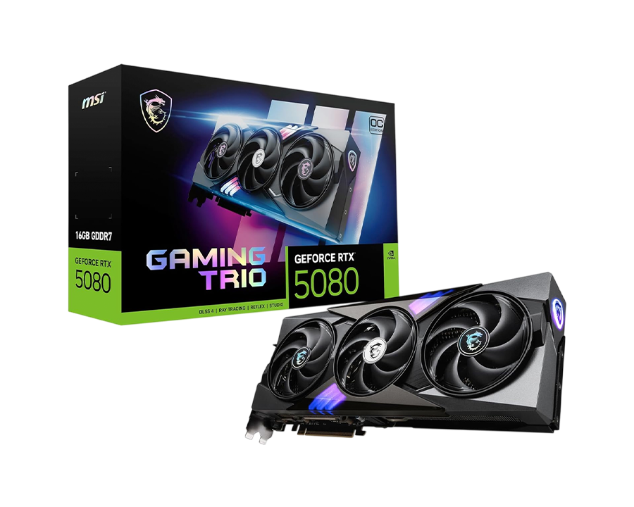 MSI GeForce RTX™ 5080 16GB GAMING TRIO OC Graphics Card