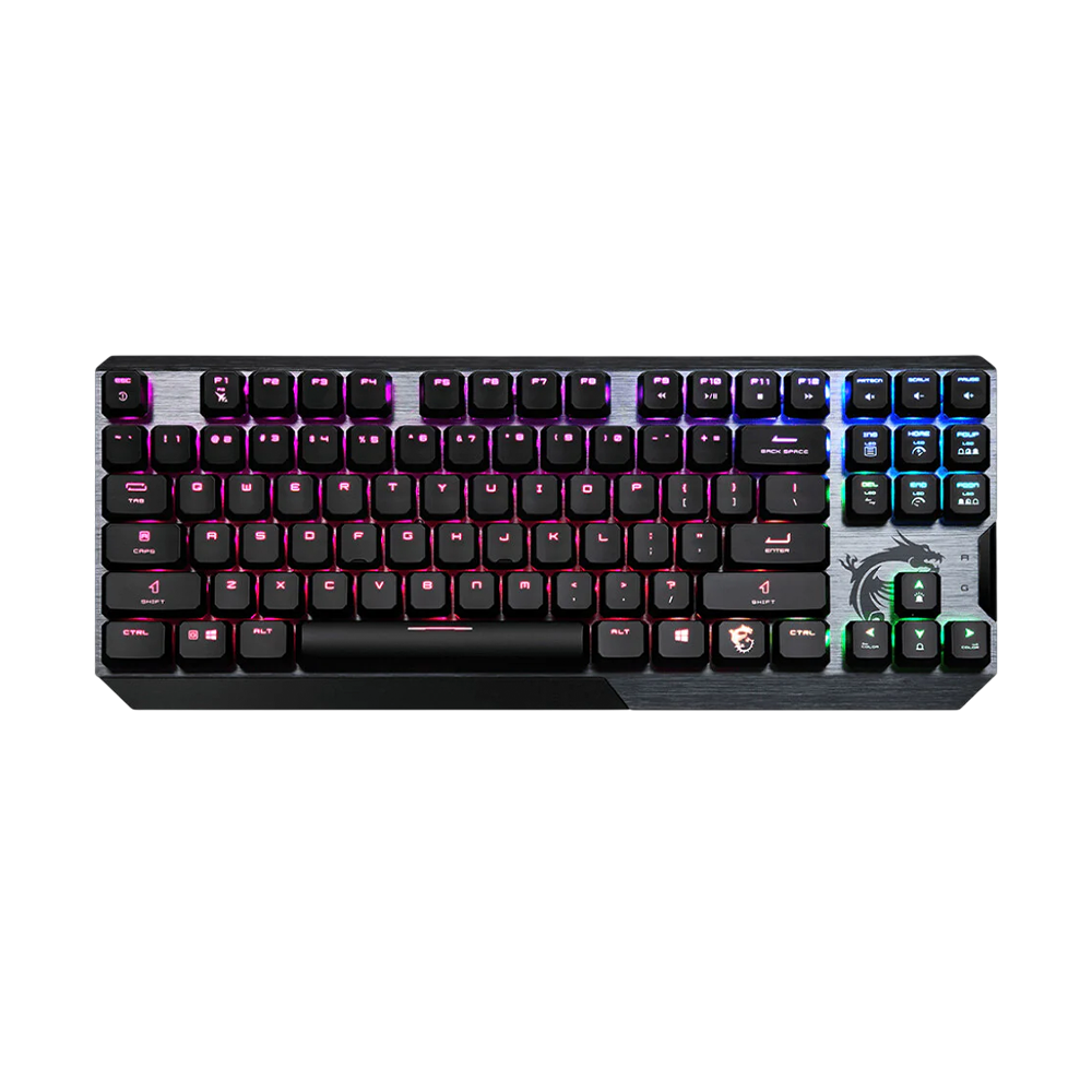 MSI VIGOR GK50 Low Profile Mechanical Gaming Keyboard – RGB Wired Gaming Keyboard