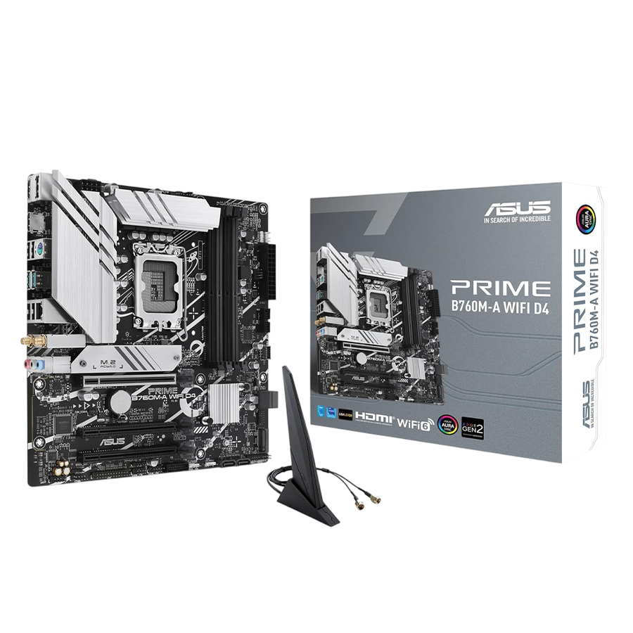 ASUS PRIME B760M-A D4 WIFI Micro ATX Motherboard