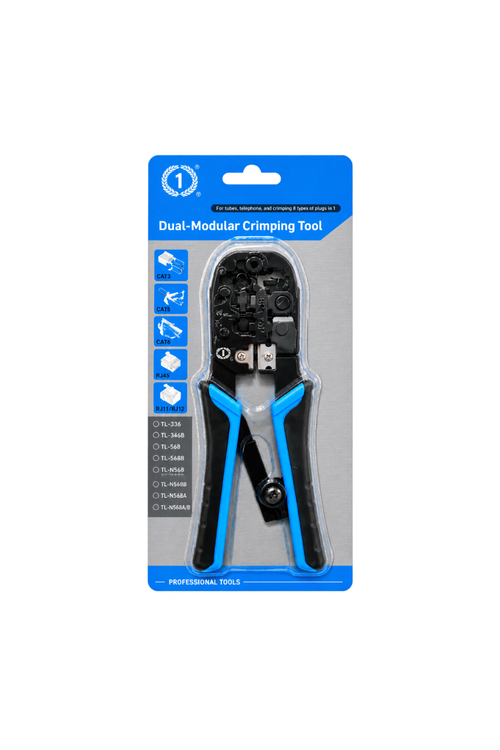 TL-568R RJ11/RJ12/RJ45 Network Cable Crimping Tool – 6P & 8P
