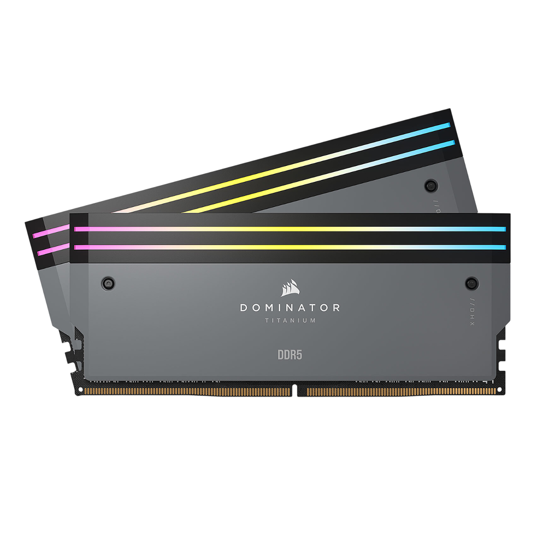 CORSAIR DOMINATOR TITANIUM RGB DDR5 64GB (2×32GB) 6000MT/s CL30 High-Performance RAM – Titanium