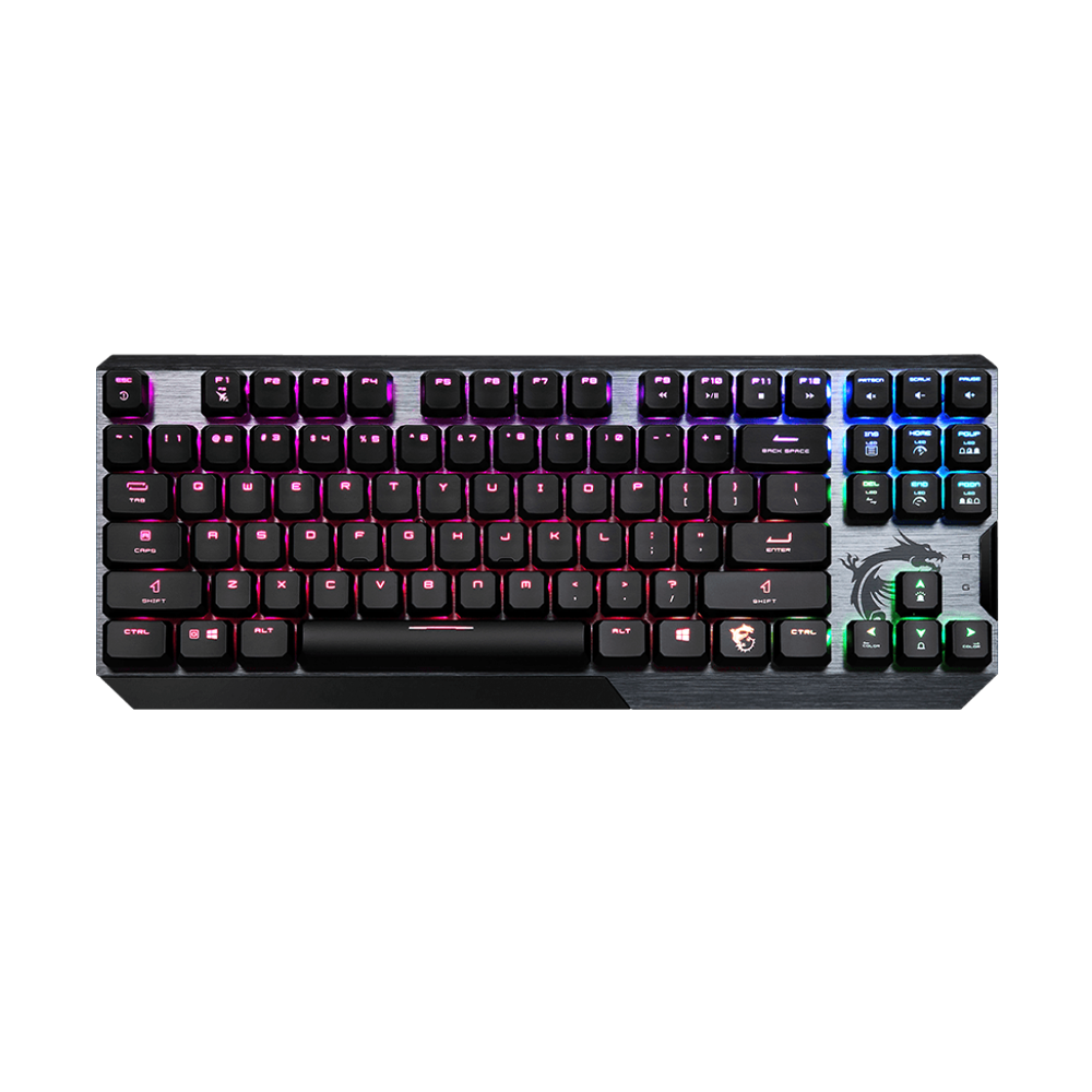 MSI VIGOR GK50 Low Profile TKL Gaming Keyboard – Mechanical RGB Backlit