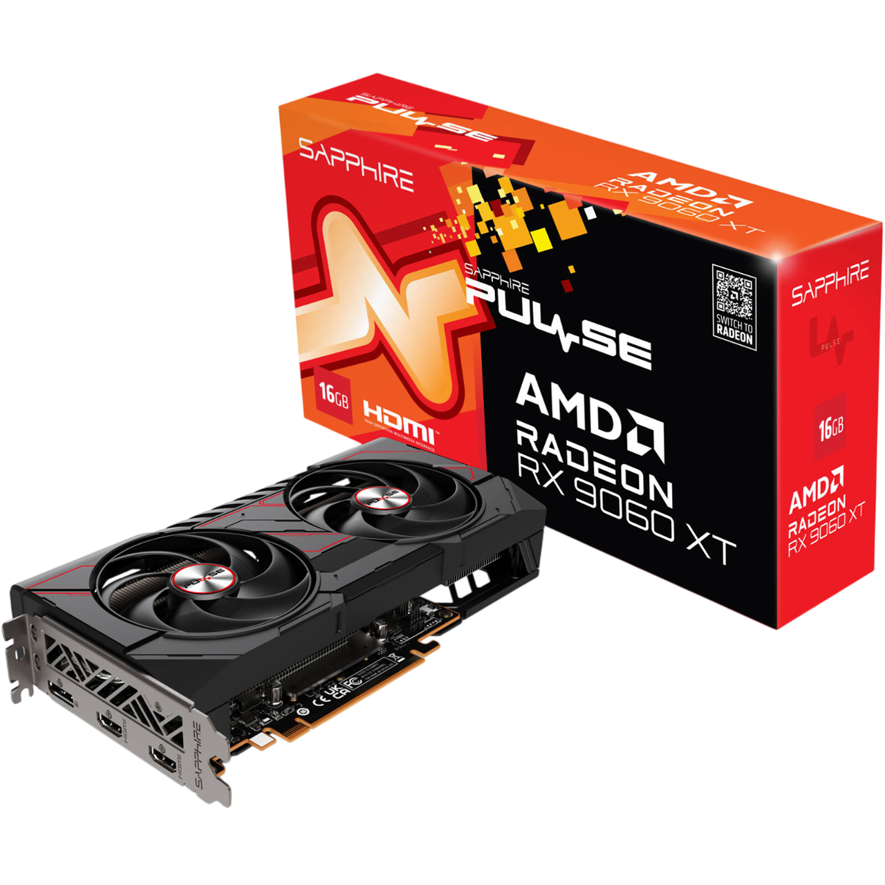 Sapphire Pulse AMD Radeon™ RX 9060 XT 16GB – High-Performance Gaming GPU