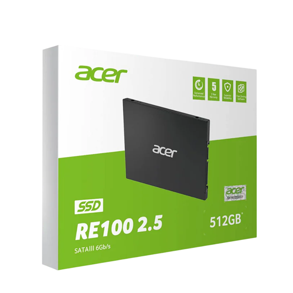 Acer RE100 512GB SSD – 2.5” SATA III Internal Solid State Drive